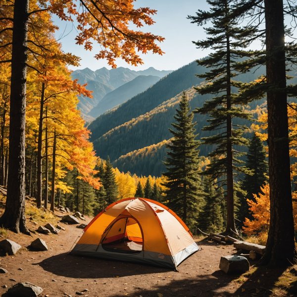 Quels sont les meilleurs conseils pour un camping en région de collines en automne?